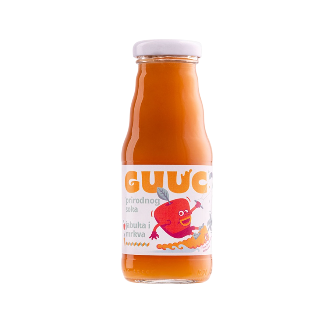 Guuc - Prirodni sok jabuka - mrkva 0,2 l